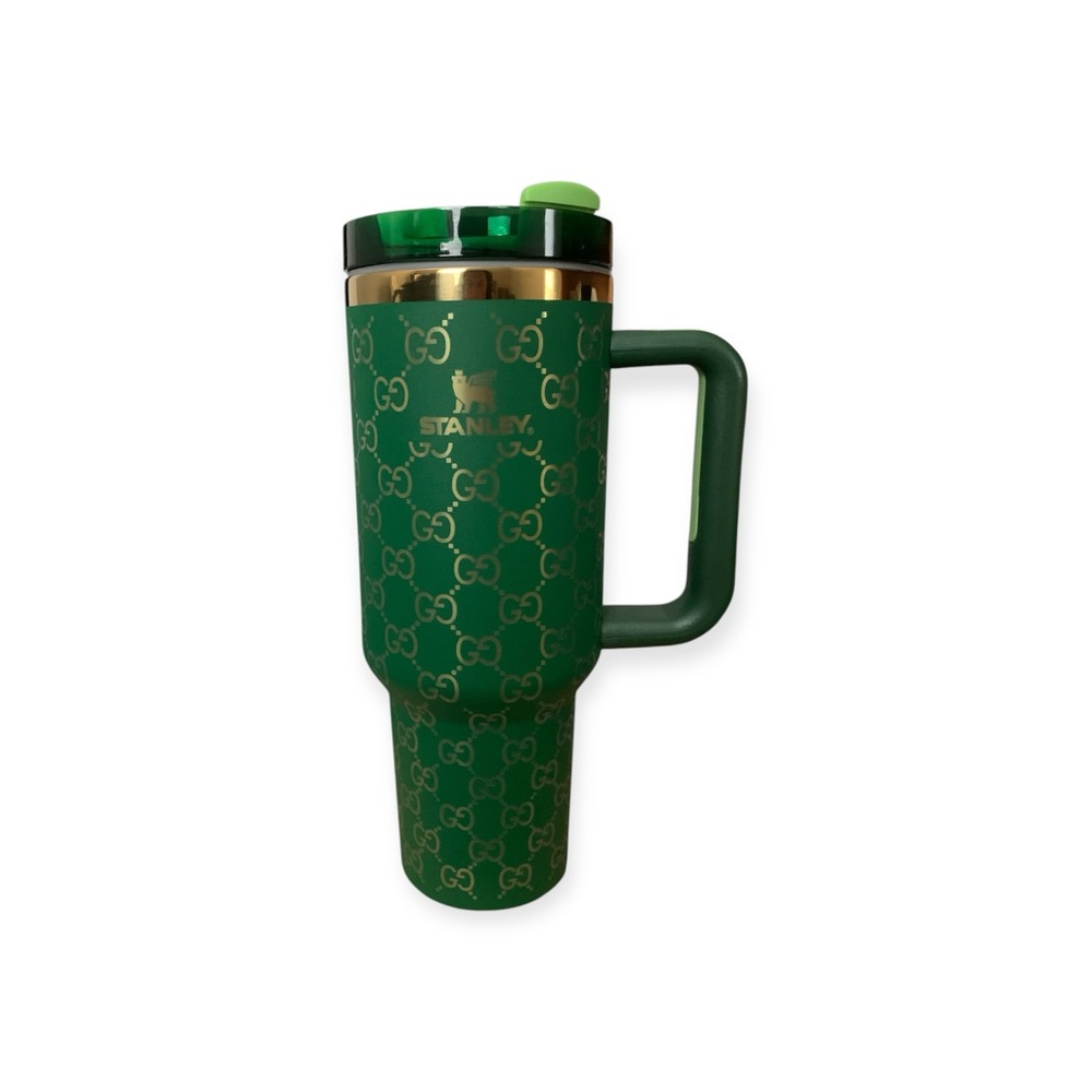 Stanley Green and Gold insulated tumbler